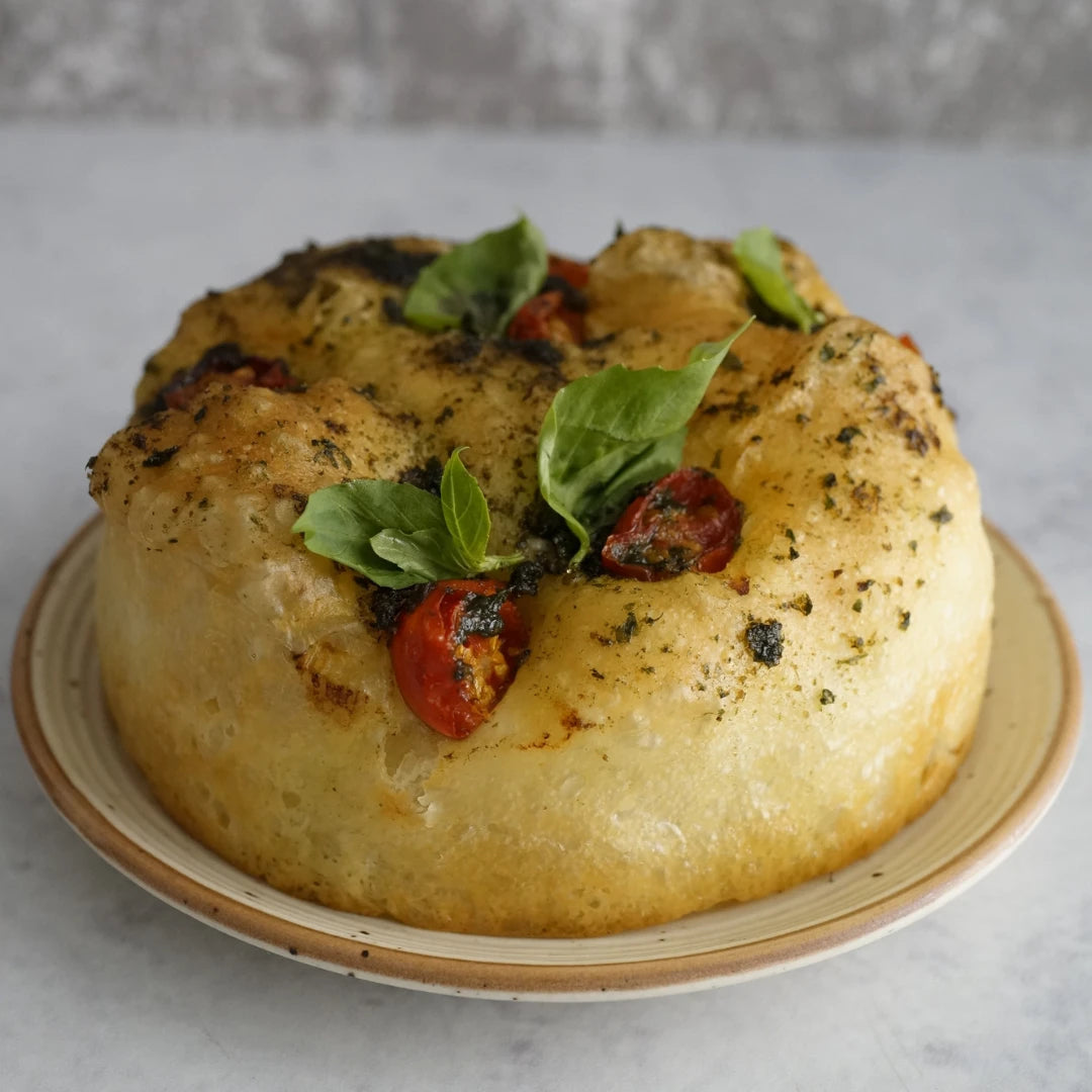 Pesto And Cherry Tomato Focaccia (250g)
